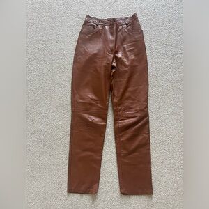Genuine European leather pants. Super soft and supple